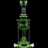 Calibear 8'' Straight Fab Flower Of Life Perc Water Pipe