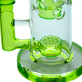 Calibear 8'' Straight Fab Flower Of Life Perc Water Pipe