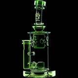 Calibear 8'' Straight Fab Flower Of Life Perc Water Pipe