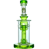 Calibear 8'' Straight Fab Flower Of Life Perc Water Pipe