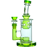 Calibear 8'' Straight Fab Flower Of Life Perc Water Pipe