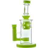 Calibear 8'' Straight Fab Flower Of Life Perc Water Pipe