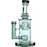 Calibear 8'' Straight Fab Flower Of Life Perc Water Pipe