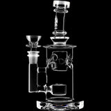 Calibear 8'' Straight Fab Flower Of Life Perc Water Pipe