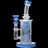 Calibear Sandblasted Seed Of Life Perc Torus Can Bong