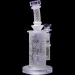 Calibear Sandblasted Seed Of Life Perc Torus Can Bong