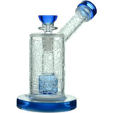 Calibear Sandblasted Seed Of Life Percolator Upright Bubbler