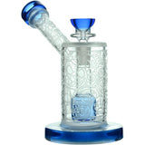 Calibear Sandblasted Seed Of Life Percolator Upright Bubbler