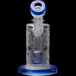 Calibear Sandblasted Seed Of Life Percolator Upright Bubbler