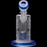 Calibear Sandblasted Seed Of Life Percolator Upright Bubbler