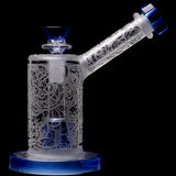 Calibear Sandblasted Seed Of Life Percolator Upright Bubbler