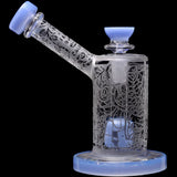 Calibear Sandblasted Seed Of Life Percolator Upright Bubbler