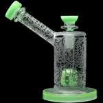 Calibear Sandblasted Seed Of Life Percolator Upright Bubbler