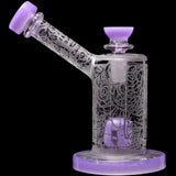 Calibear Sandblasted Seed Of Life Percolator Upright Bubbler