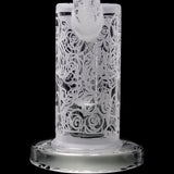 Calibear Sandblasted Seed Of Life Percolator Upright Bubbler