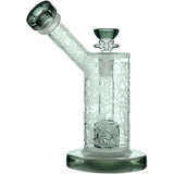 Calibear Sandblasted Seed Of Life Percolator Upright Bubbler