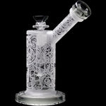 Calibear Sandblasted Seed Of Life Percolator Upright Bubbler