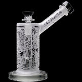 Calibear Sandblasted Seed Of Life Percolator Upright Bubbler