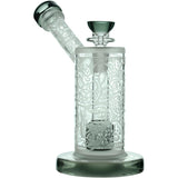 Calibear Sandblasted Seed Of Life Percolator Upright Bubbler