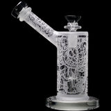 Calibear Sandblasted Seed Of Life Percolator Upright Bubbler