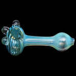 "Spiral Marble Head" Glass Spoon Pipe