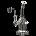 Glassic Curved Body Dab Rig with Colored Accents