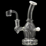 Glassic Curved Body Dab Rig with Colored Accents