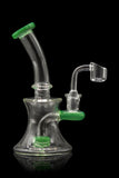 Glassic Hourglass Dab Rig with Color Accents