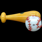 "420 Stretch" Bat & Baseball Glass Pipe