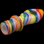 "Rainbow Tornado" Chillum Pipe