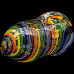 "Easter Egg" Rainbow Swirl Heavy Egg-Shaped Pipe
