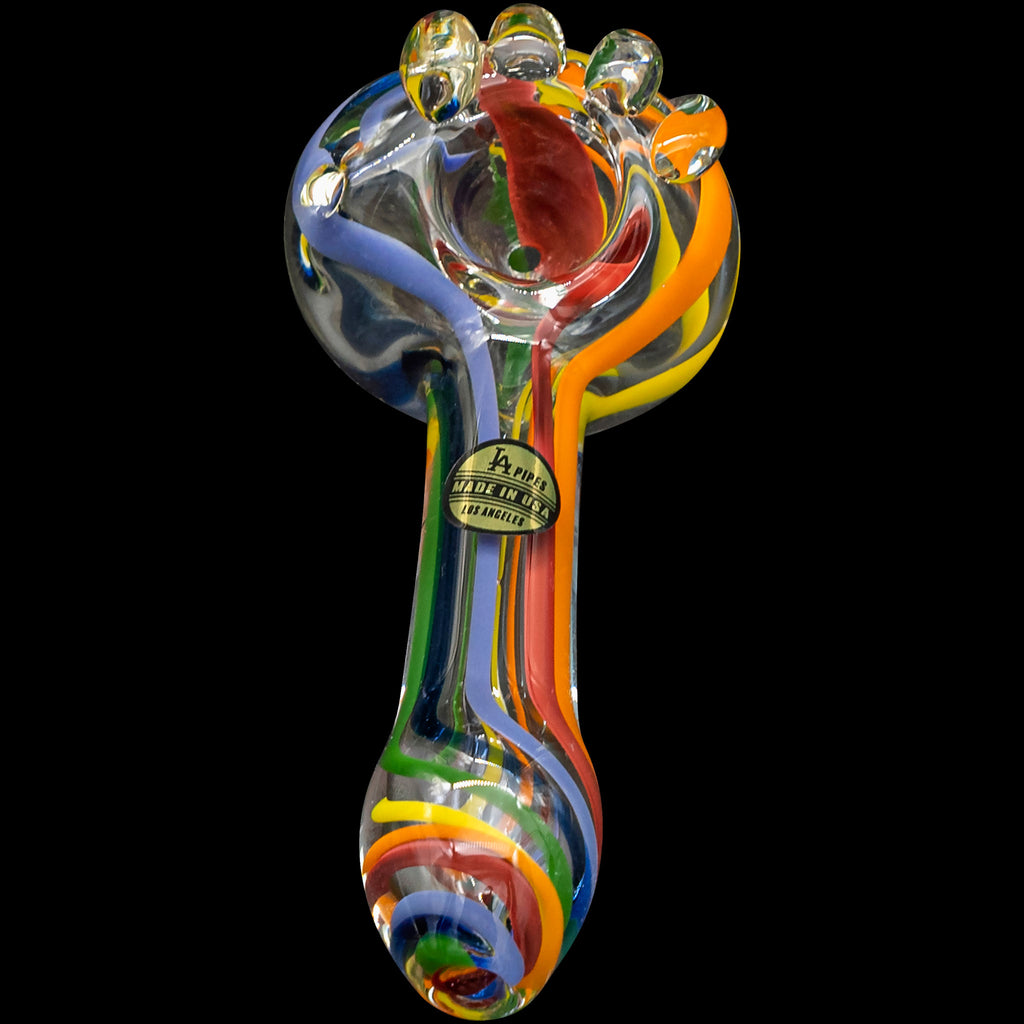 14cm Lenght Spiral Glass Pipes Smoking Tobacco Pipe Glass Pipe With Metal  Dry Herb Bowl Hand Spoon Pipes For Smoke Pieces From Penny1688, $1.25