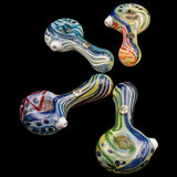 "Pancake" Dichroic Color-Changing Spoon Glass Pipe