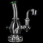 Glassic Curved Body Dab Rig with Colored Accents