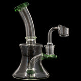 Glassic Hourglass Dab Rig with Color Accents