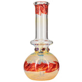 "Time Traveler" Silver Fumed Pull-Stem Bubble Bong