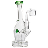 Glassic Curved Body Dab Rig with Colored Accents