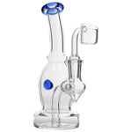 Glassic Curved Body Dab Rig with Colored Accents