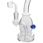 Glassic Curved Body Dab Rig with Colored Accents