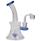 Glassic Hourglass Dab Rig with Color Accents