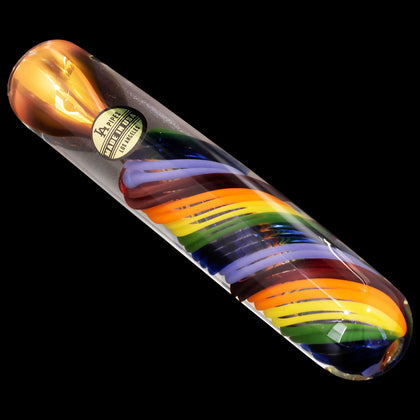 "Twisted Rainbow" Fumed Glass Chillum