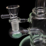 Funnel glass on glass 14mm bowl with handle