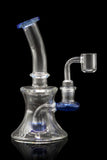 Glassic Hourglass Dab Rig with Color Accents