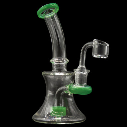 Glassic Hourglass Dab Rig with Color Accents