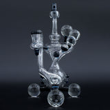 Clayball Glass "Electric Moon" Heady Recycler Dab-Rig