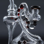 Clayball Glass "Crimson Dreams" Heady Recycler Dab-Rig