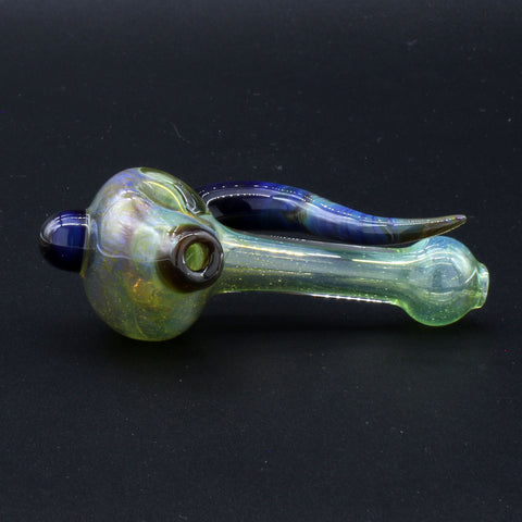 Clayball Glass Green Horn Nebula Heady Hand-Pipe – LA Pipes
