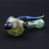 Clayball Glass "Green Horn Nebula" Heady Spoon Hand-Pipe
